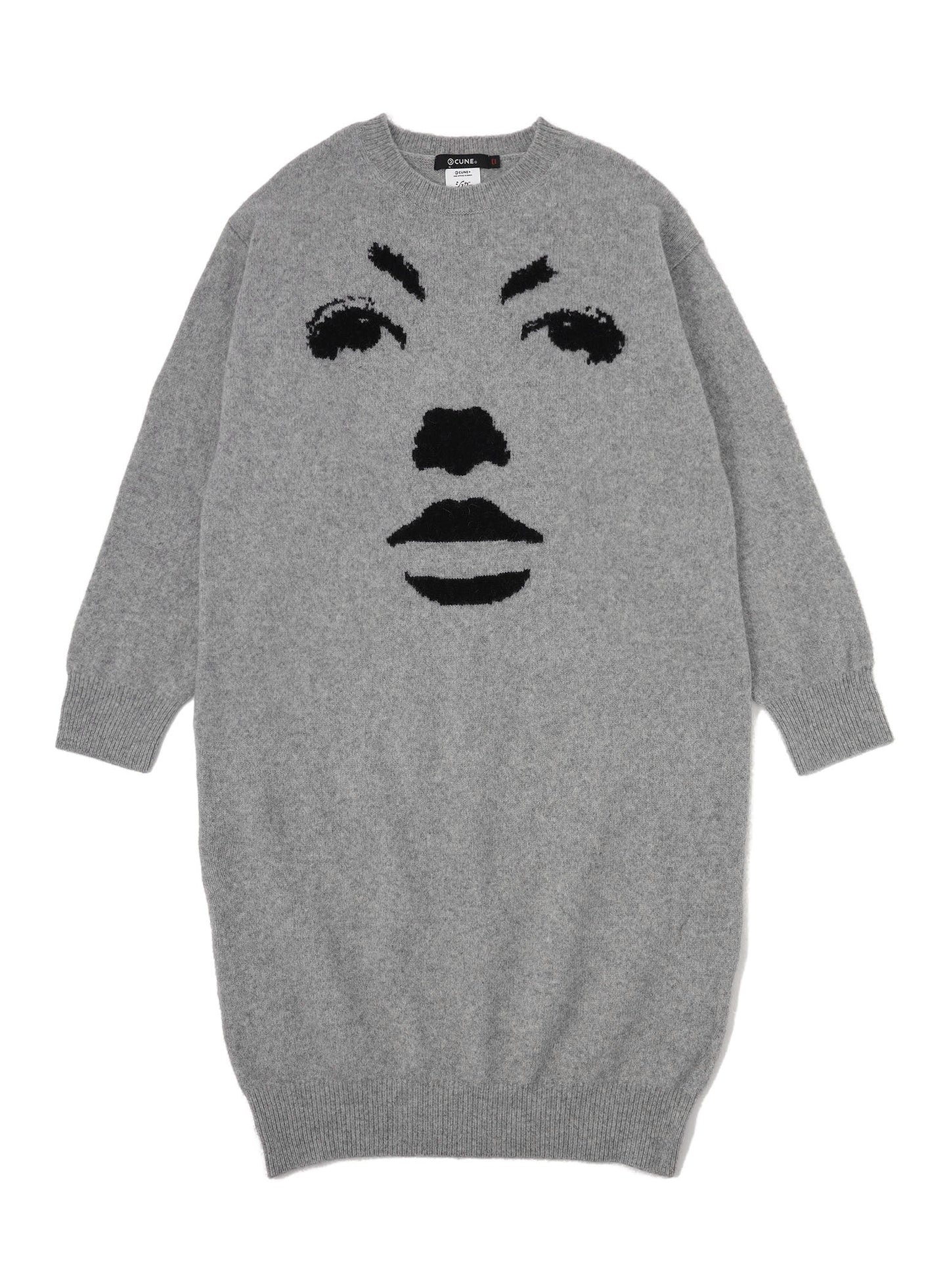 シュガーカット フェイスニットワンピース