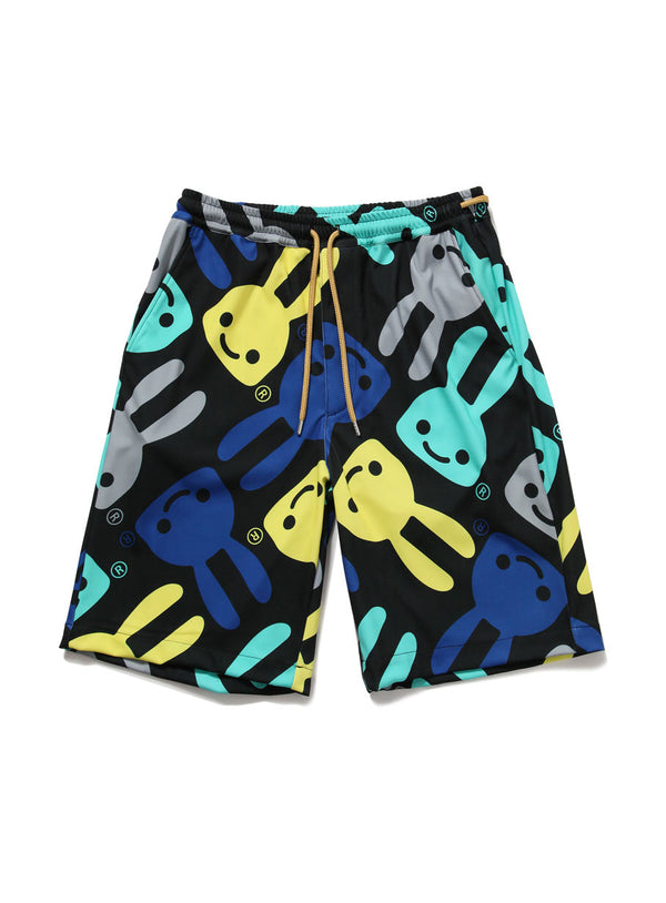 ジャージショーツ うさぎ総柄