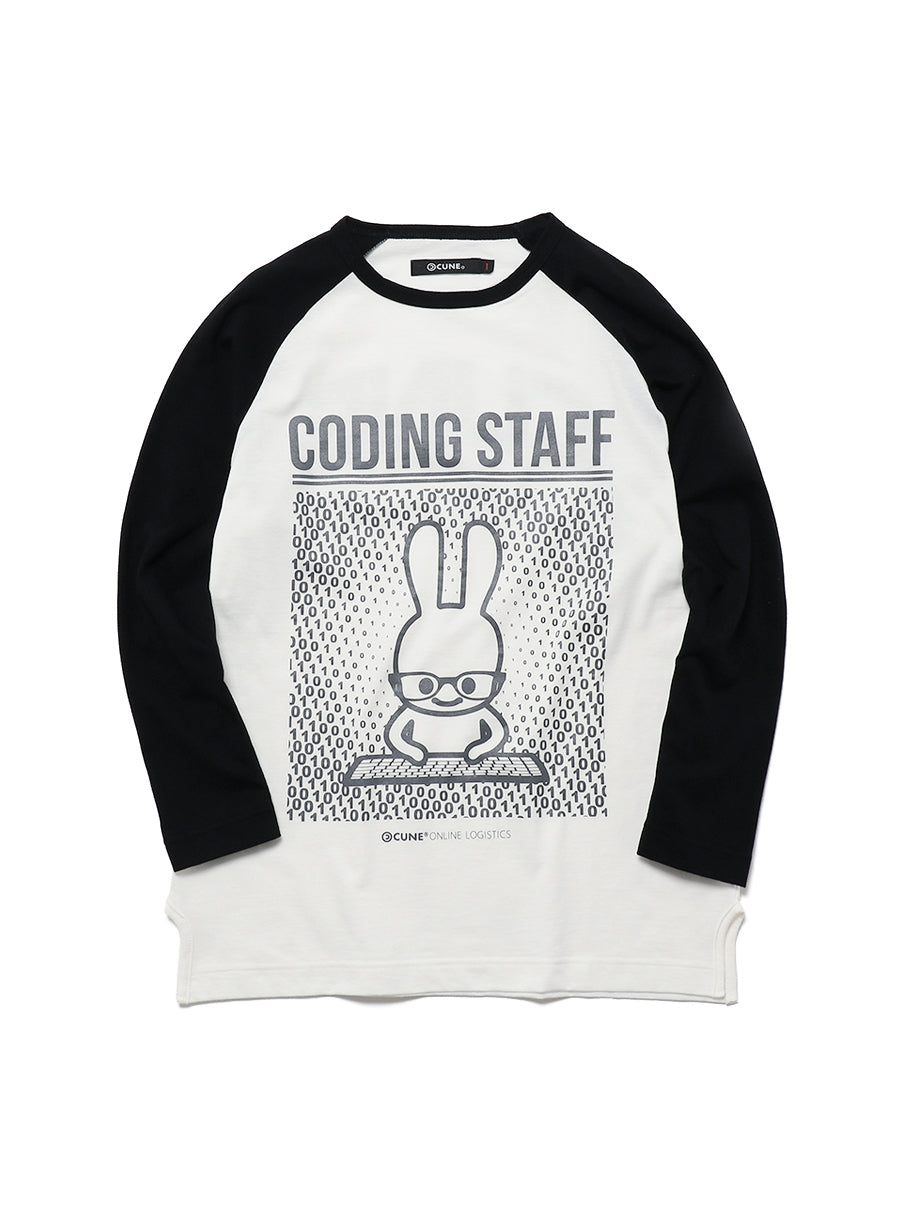 コーディングスタッフ ラグランTシャツ