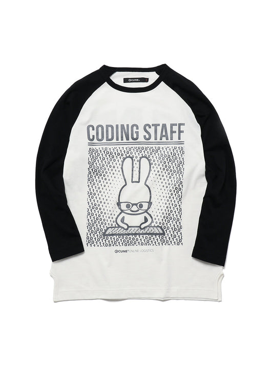 コーディングスタッフ ラグランTシャツ
