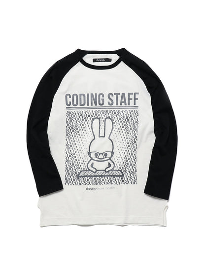 コーディングスタッフ ラグランTシャツ