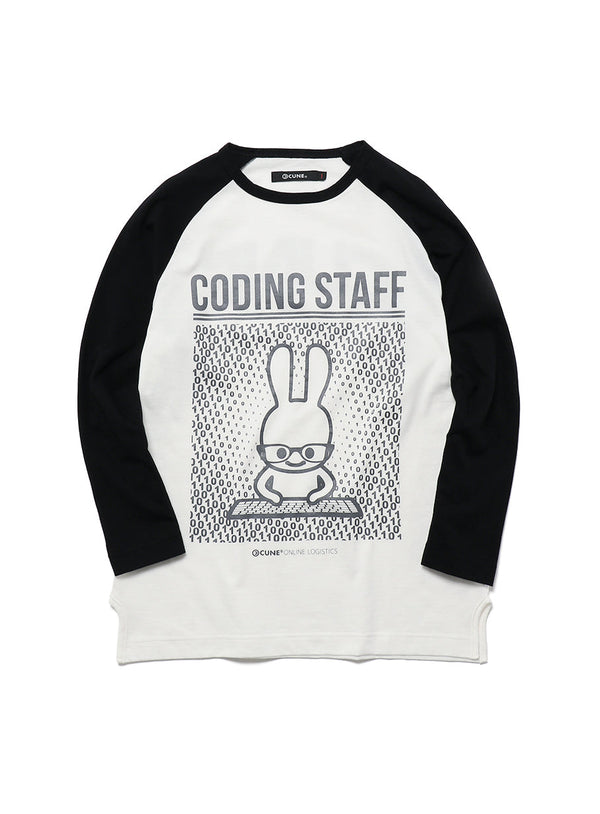 コーディングスタッフ ラグランTシャツ