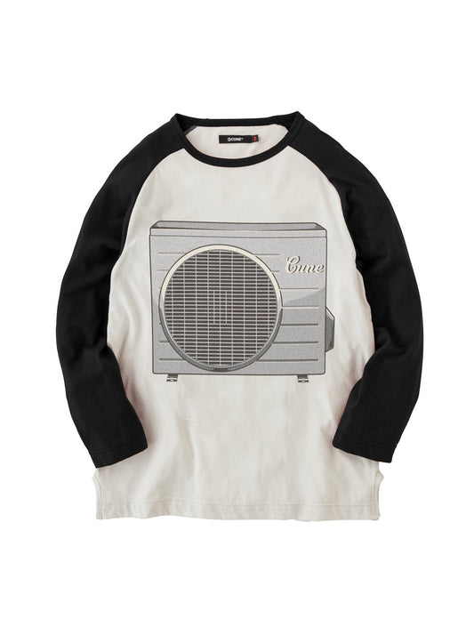 ラグランTシャツ　室外機