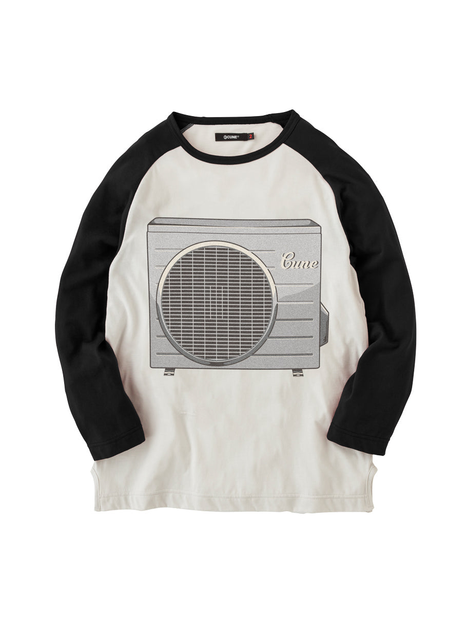 ラグランTシャツ　室外機