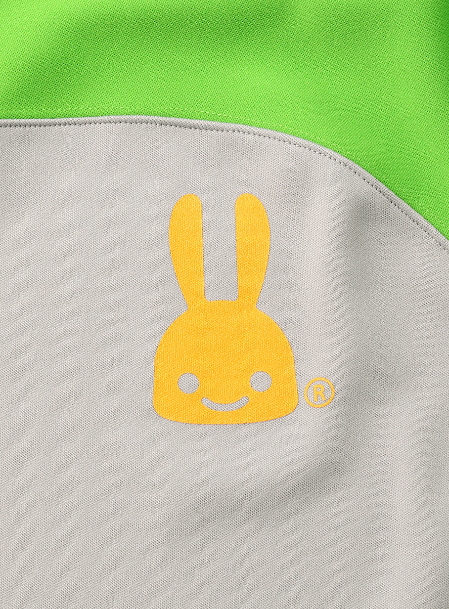 バイカラージャージパーカー