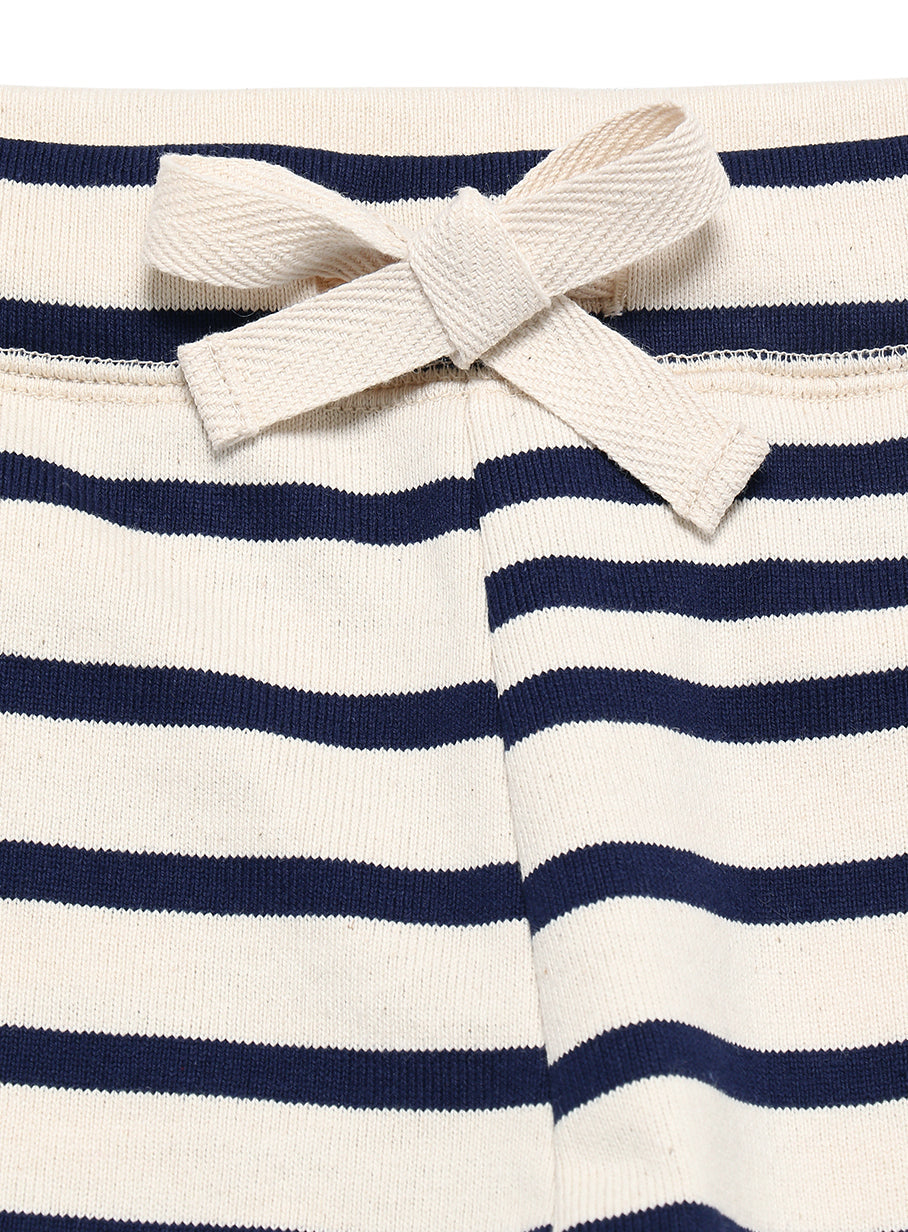 ボーダークロップドパンツ