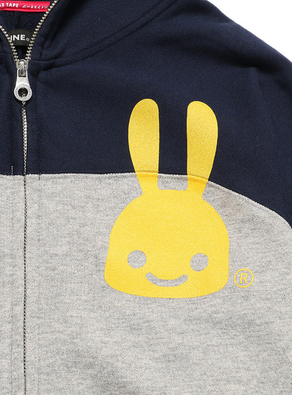 バイカラーパーカー