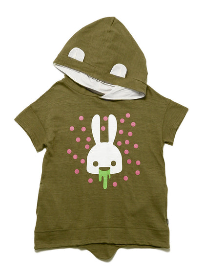 耳付きTシャツ　うさぎ