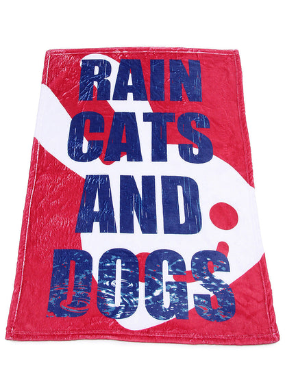ブランケット RAIN CATS AND DOGS