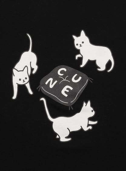 S/S Tee 猫3匹