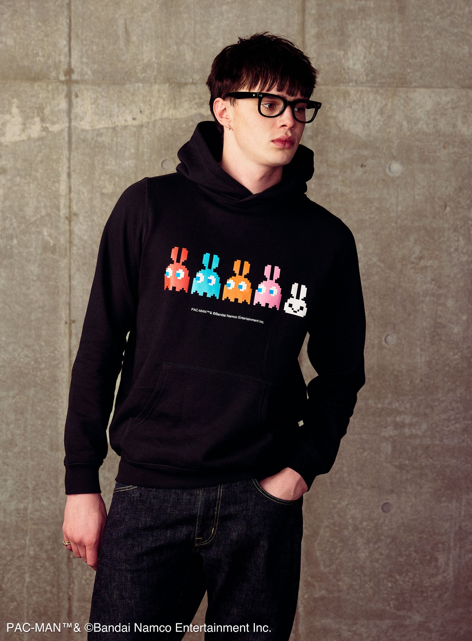 PAC-MAN COLLAB PULL PARKA 耳付きイジケゴースト – CUNE