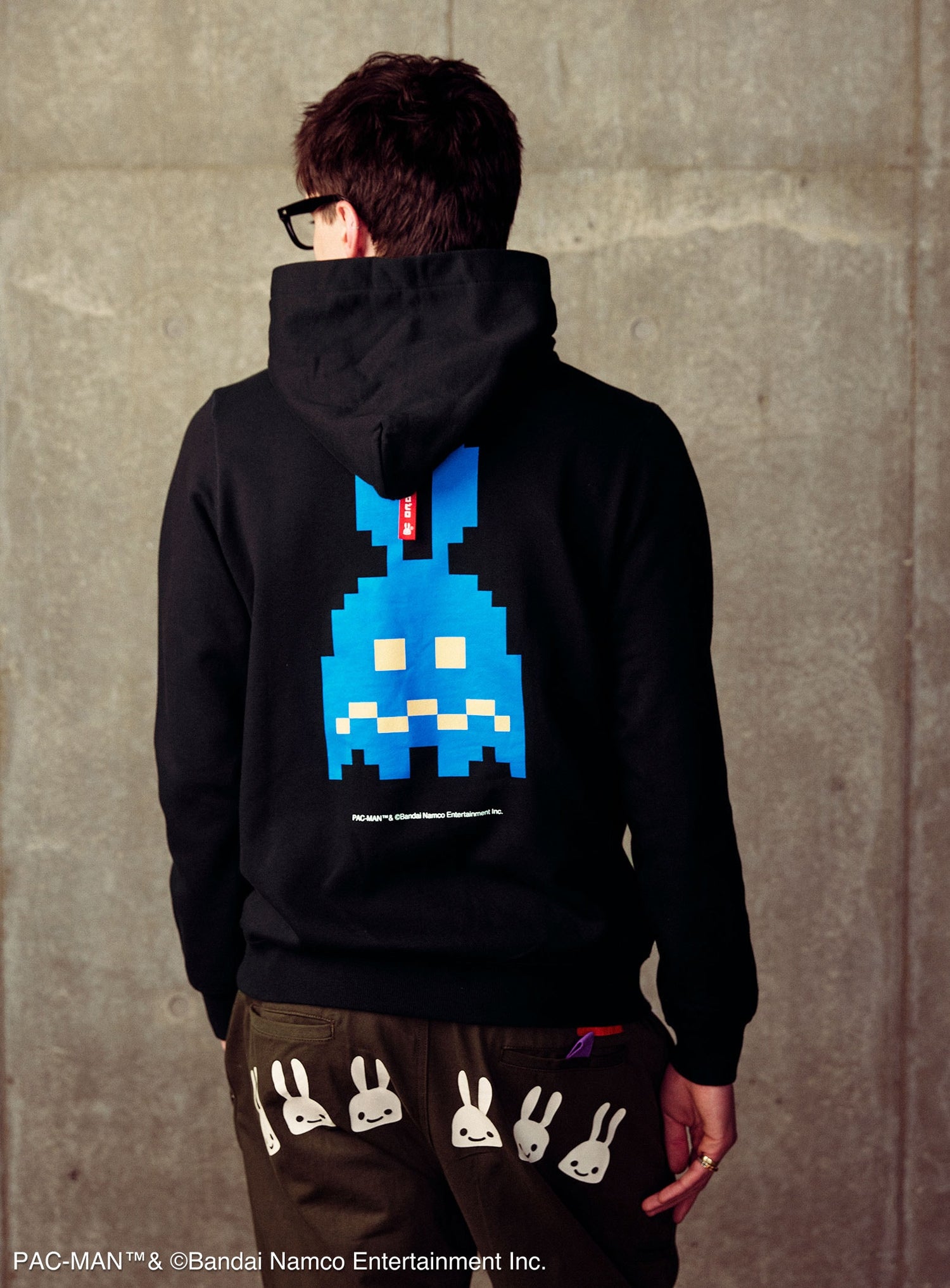 PAC-MAN COLLAB PULL PARKA 耳付きイジケゴースト