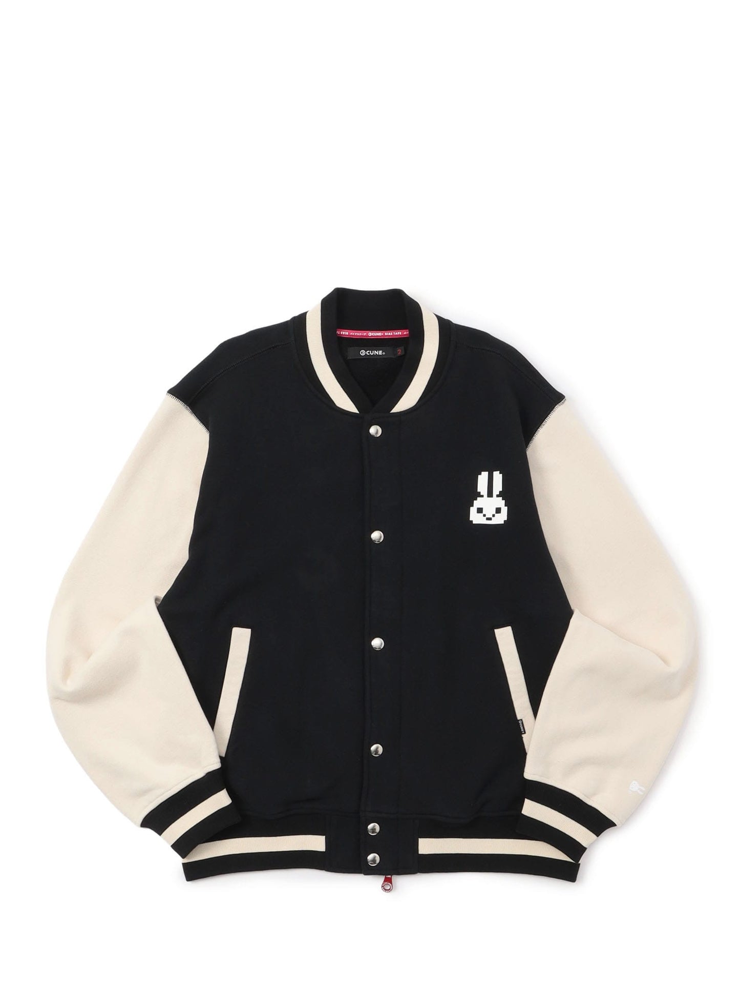 PAC-MAN COLLAB スウェットスタジャン 耳付きゴースト