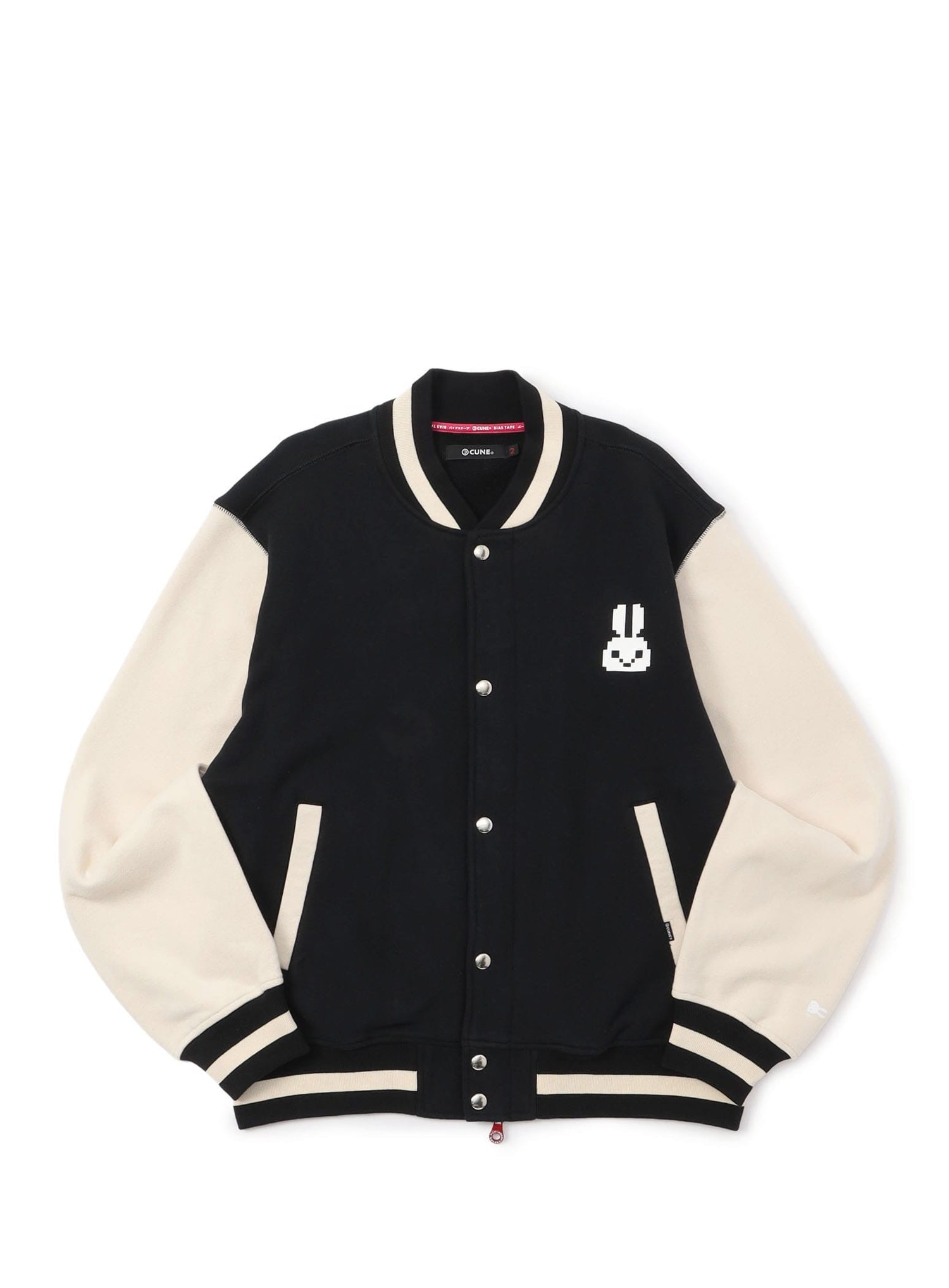 PAC-MAN COLLAB スウェットスタジャン 耳付きゴースト