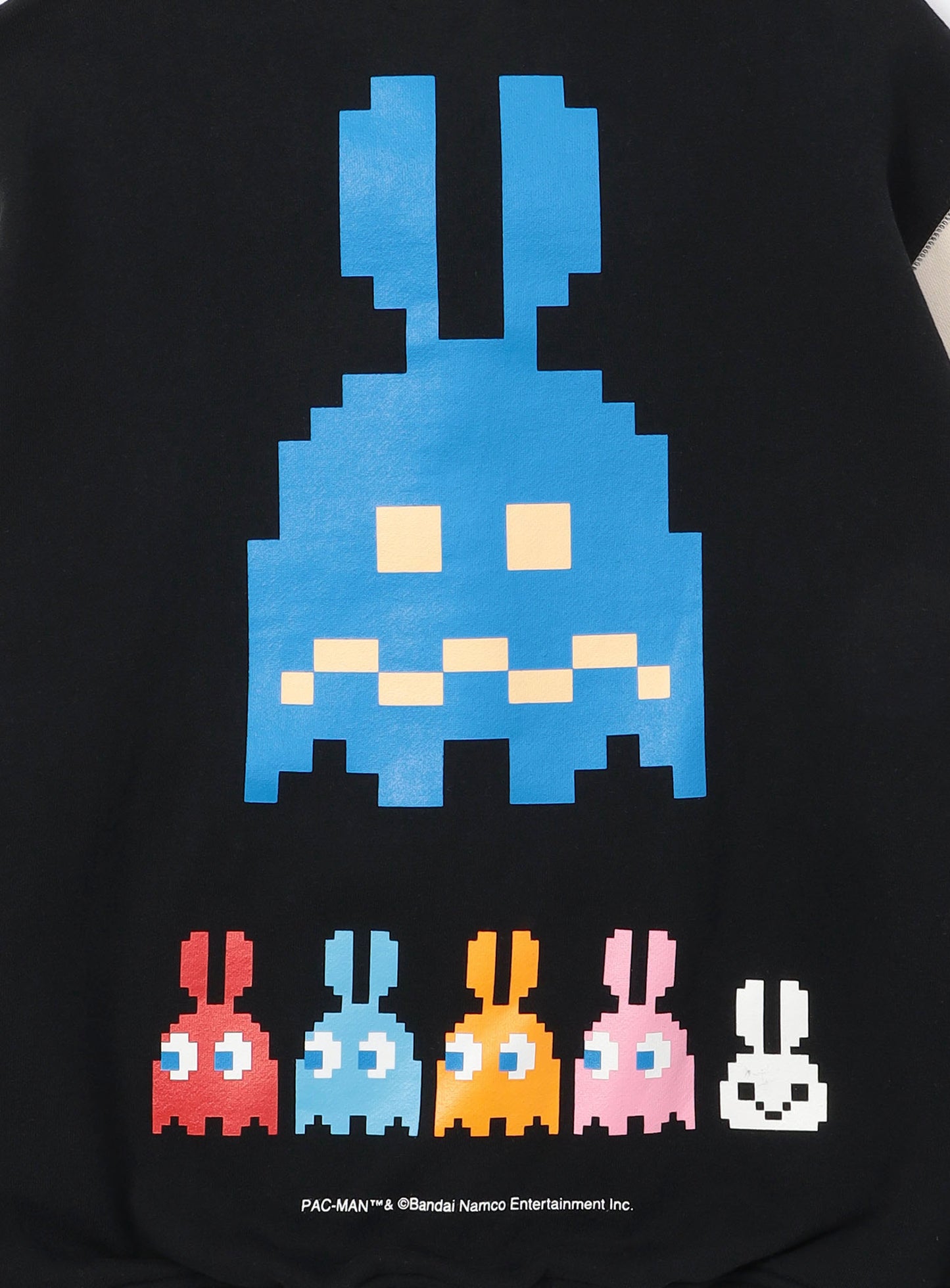 PAC-MAN COLLAB スウェットスタジャン 耳付きゴースト