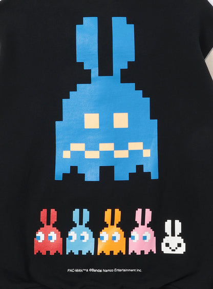 PAC-MAN COLLAB スウェットスタジャン 耳付きゴースト