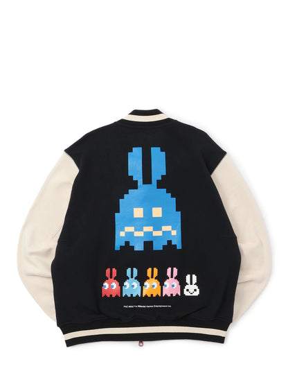 PAC-MAN COLLAB スウェットスタジャン 耳付きゴースト