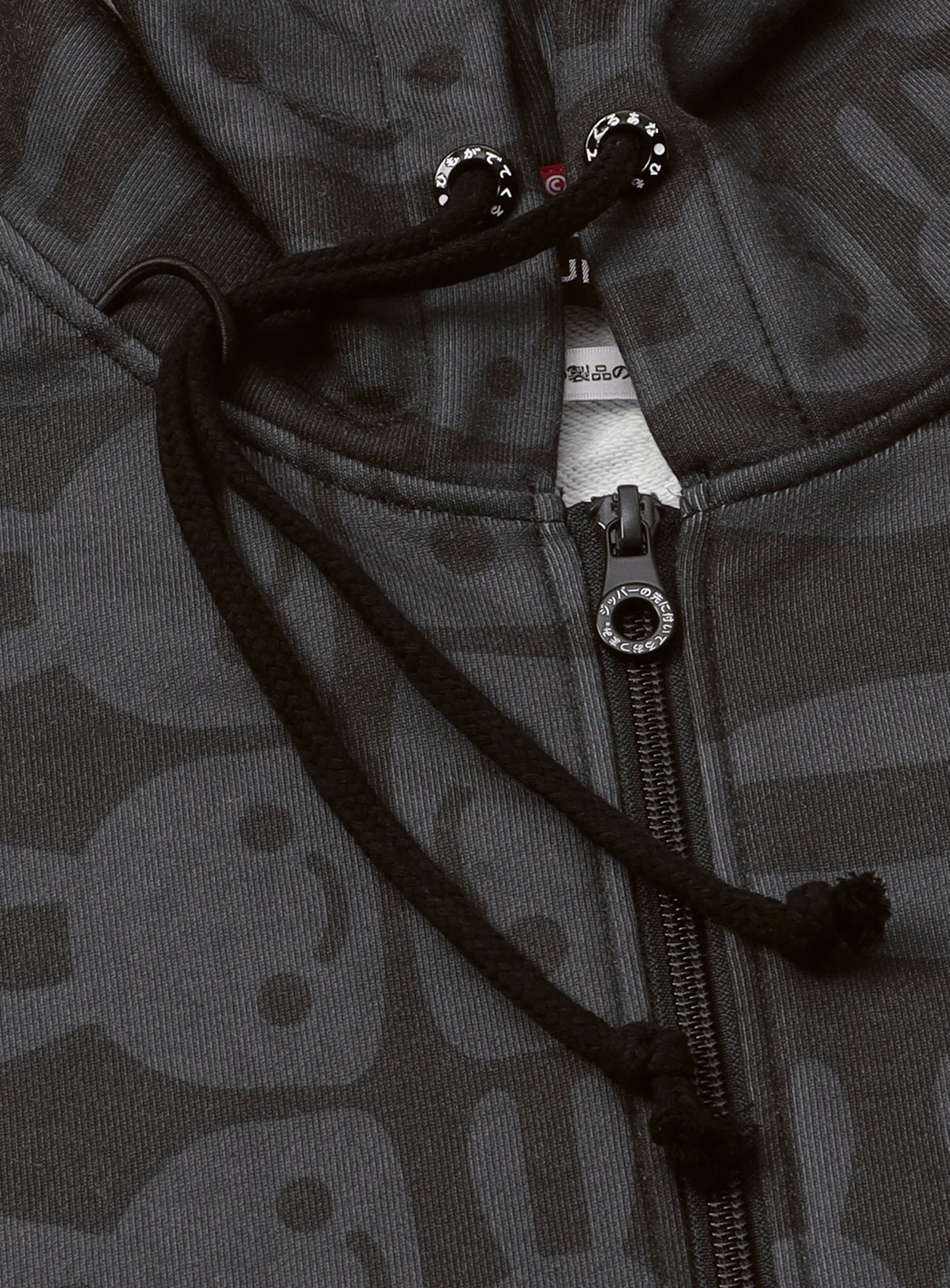 モノクロウサギスウェットジップパーカー