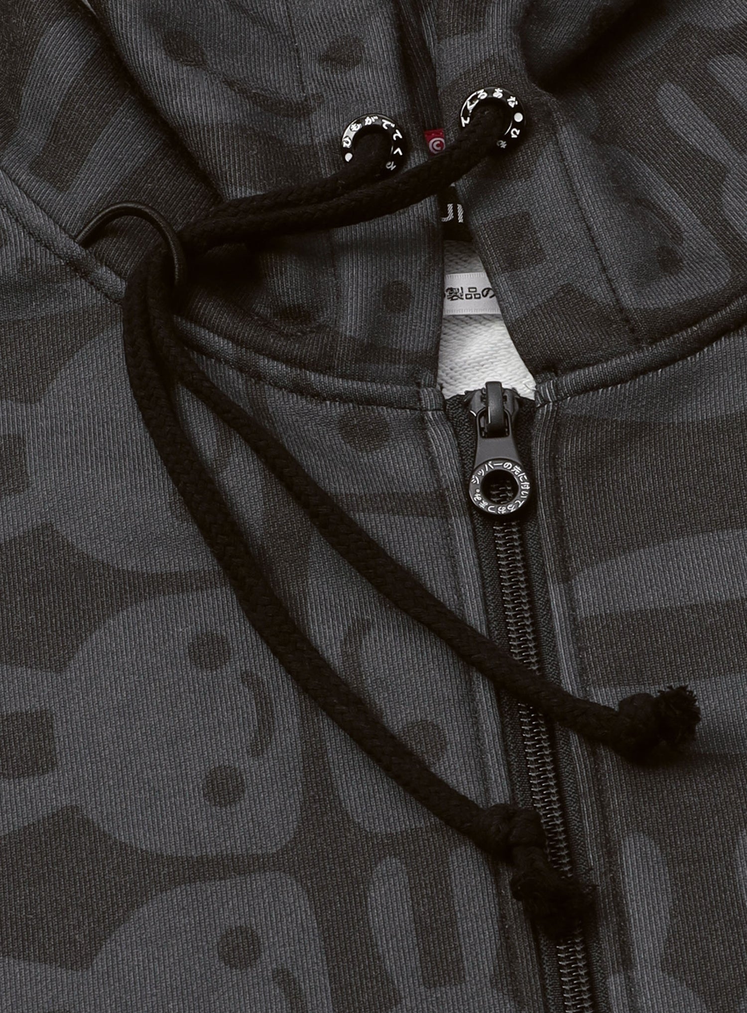 モノクロウサギスウェットジップパーカー