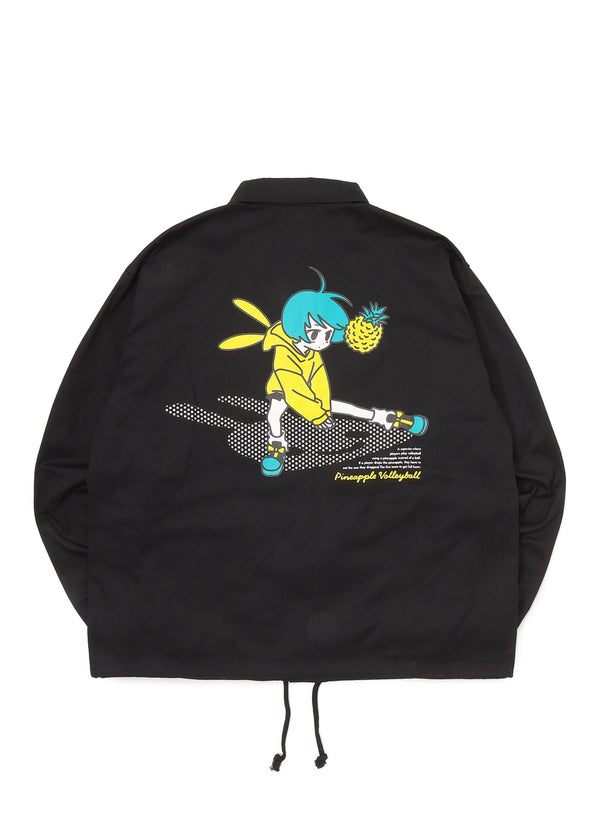 ツイルコーチジャケット パイナップルバレーボール