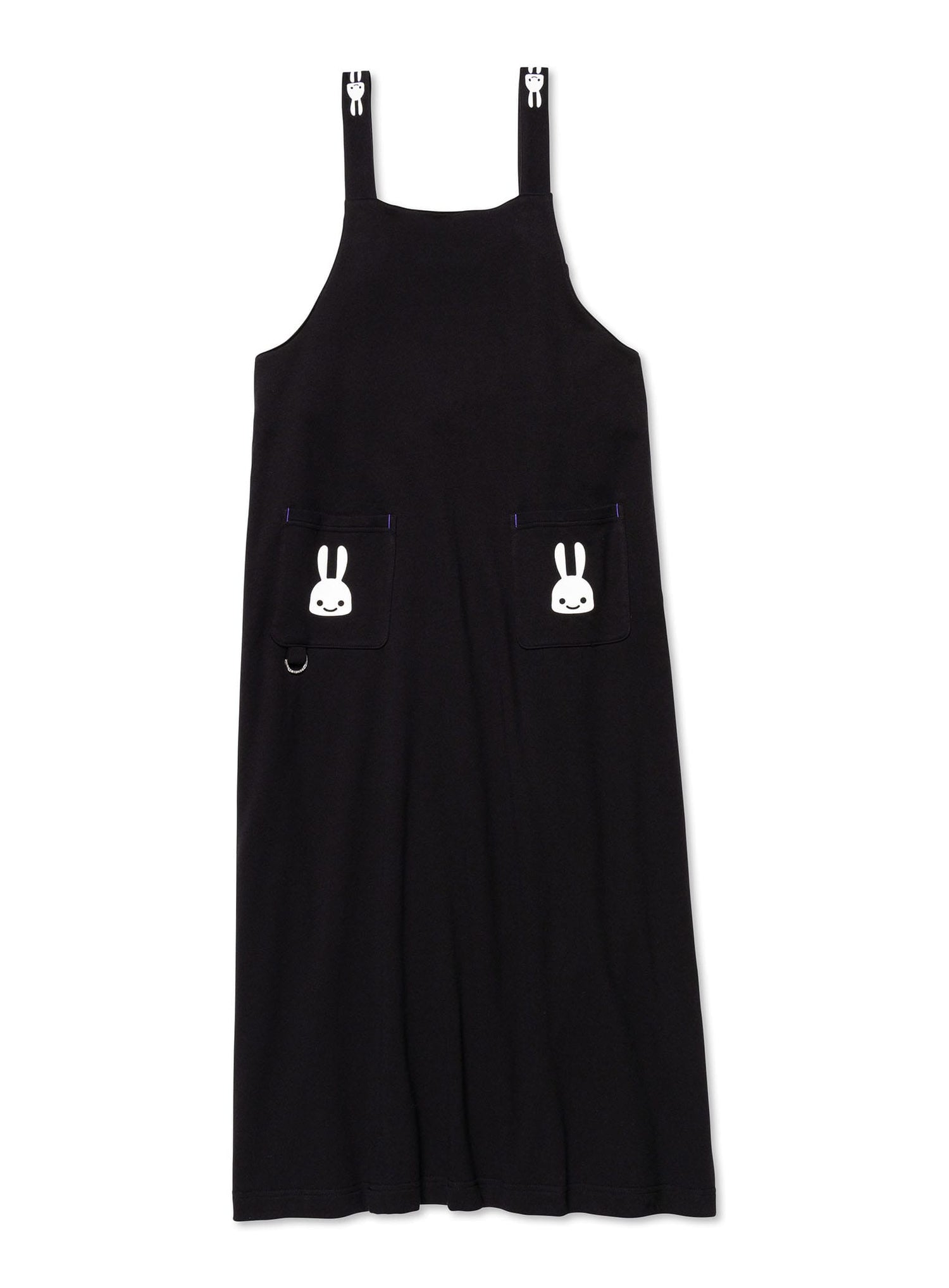 ミニ裏毛のサロペットワンピース