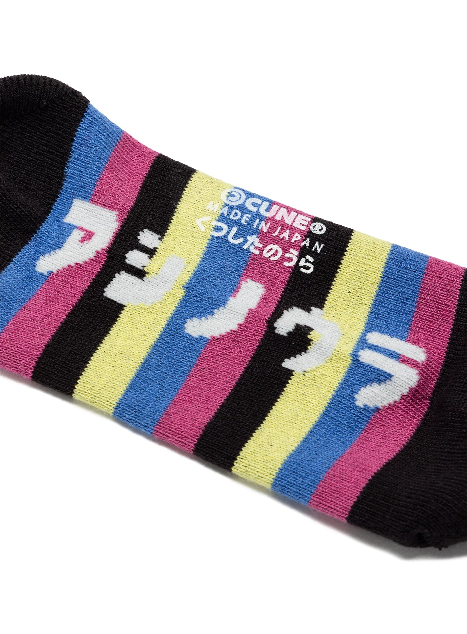 CUNEショートソックス ボーダー