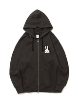 大きいZIPパーカー ウサギ1匹