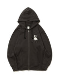 大きいZIPパーカー ウサギ1匹