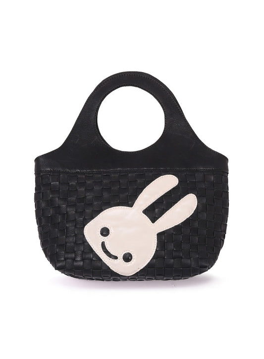 CUNE × robita レザー丸ハンドルバッグ