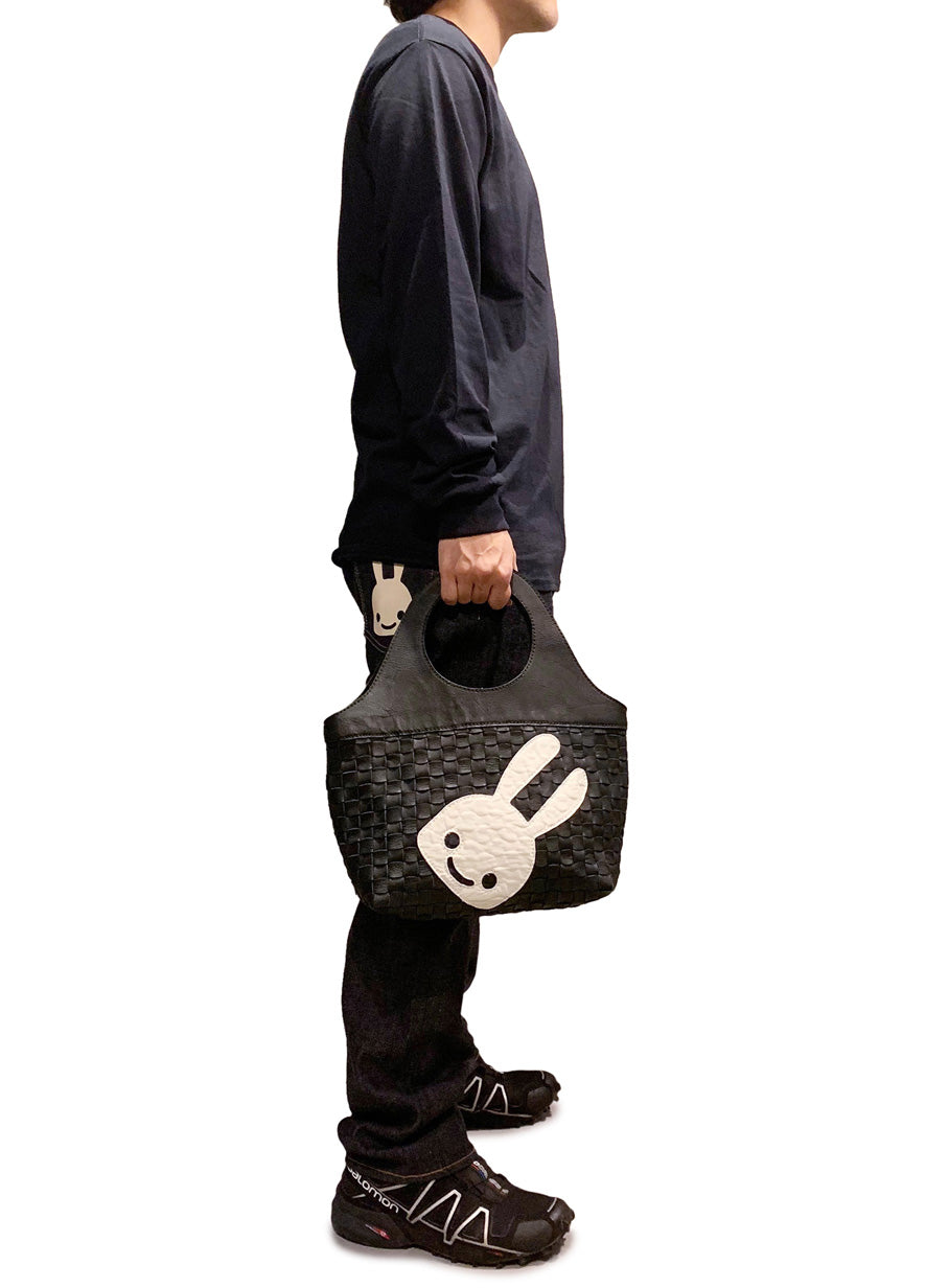 CUNE × robita レザー丸ハンドルバッグ