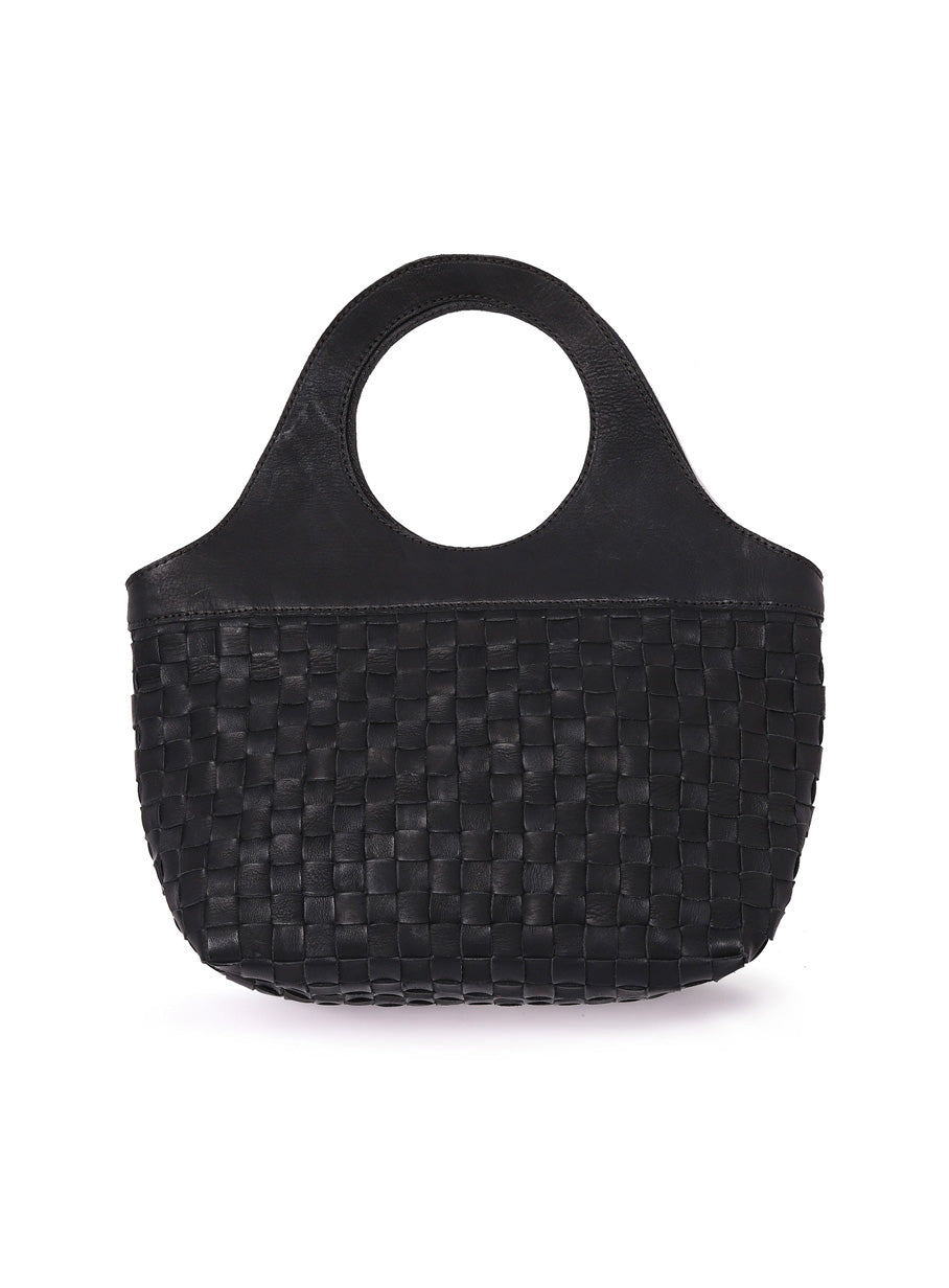 CUNE × robita レザー丸ハンドルバッグ