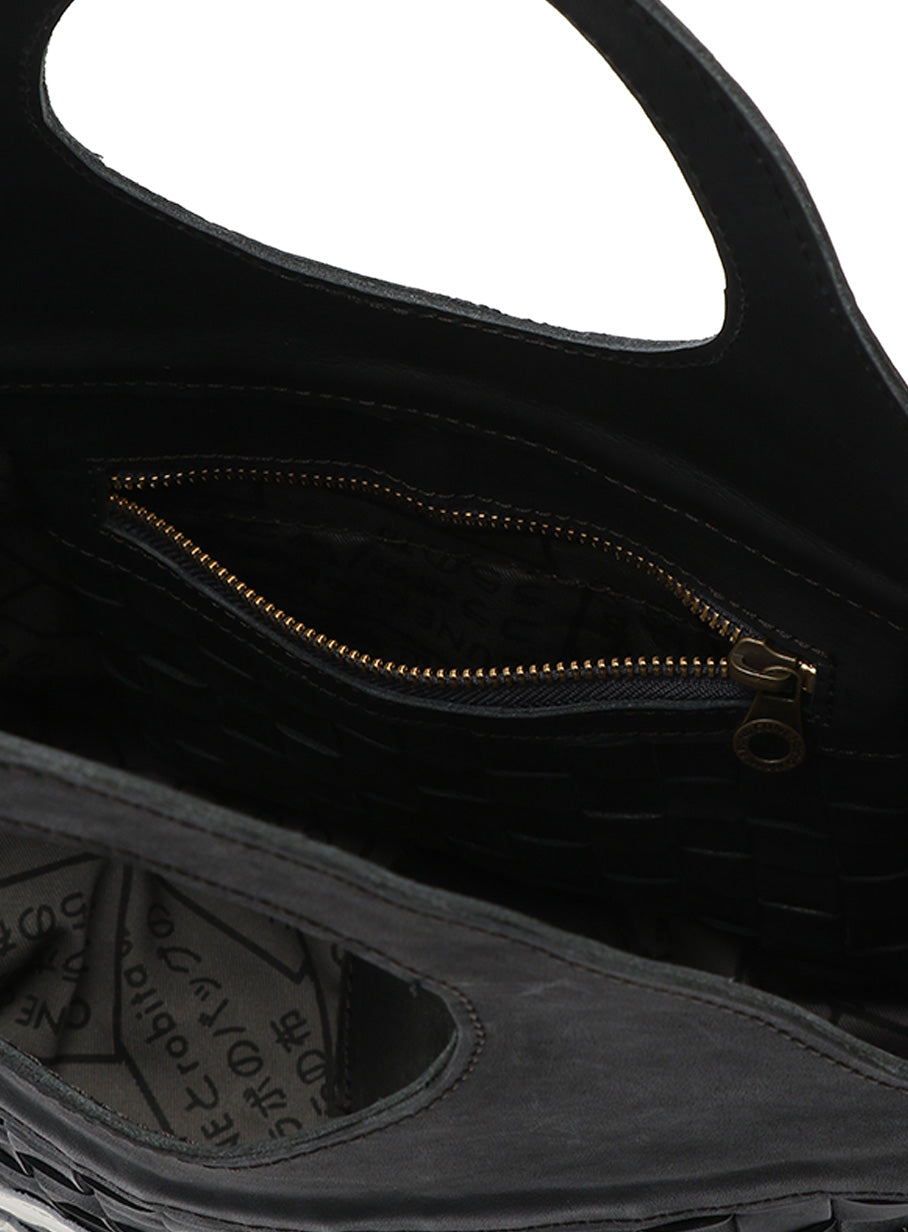 CUNE × robita レザー丸ハンドルバッグ