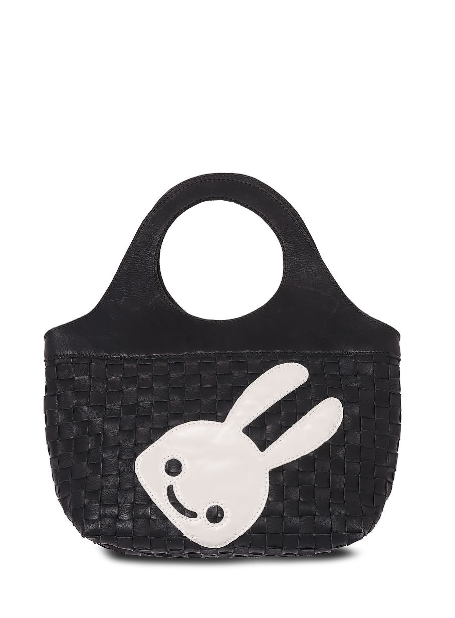 CUNE × robita レザー丸ハンドルバッグ