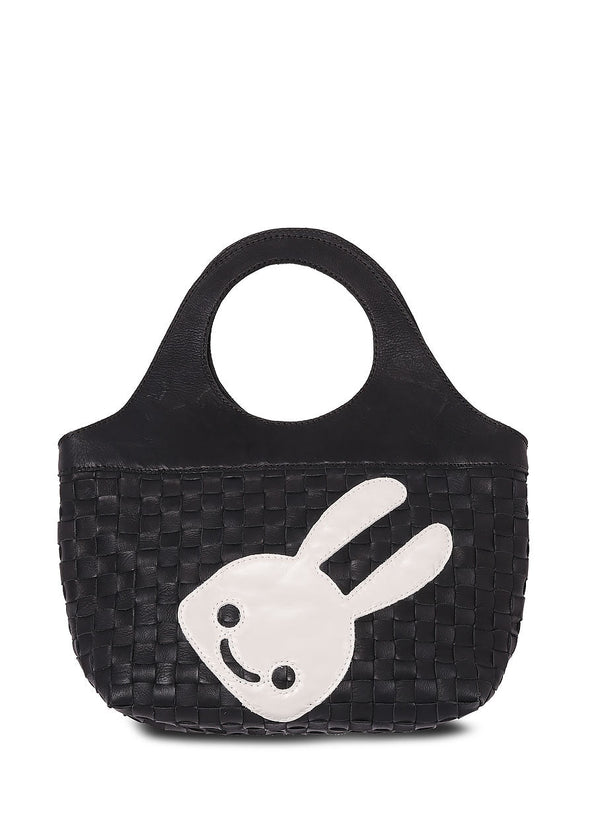 CUNE × robita レザー丸ハンドルバッグ