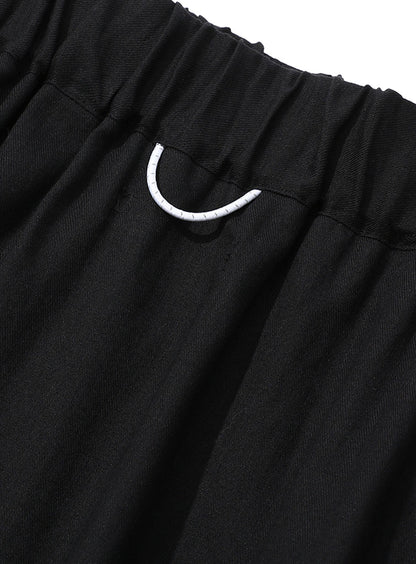 ウエストゴムのフレアスカート