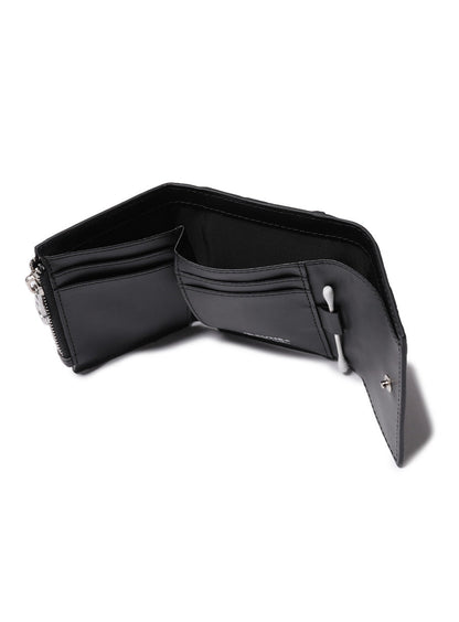 エナメルエンボス三つ折りウォレット