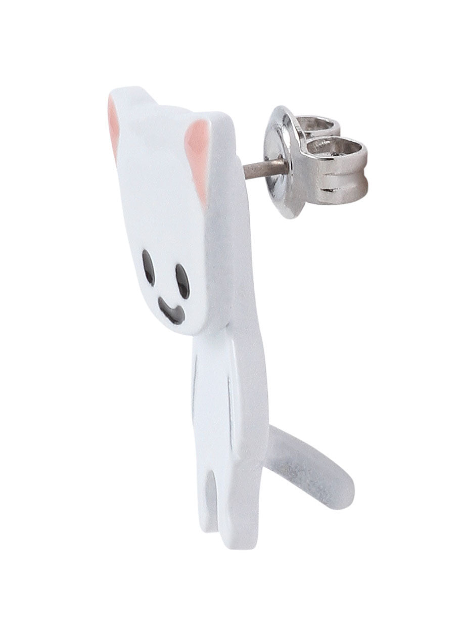 ネコピアス 1P-WHT