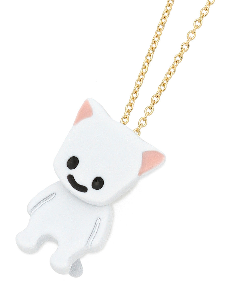 ネコネックレス 1P-WHT