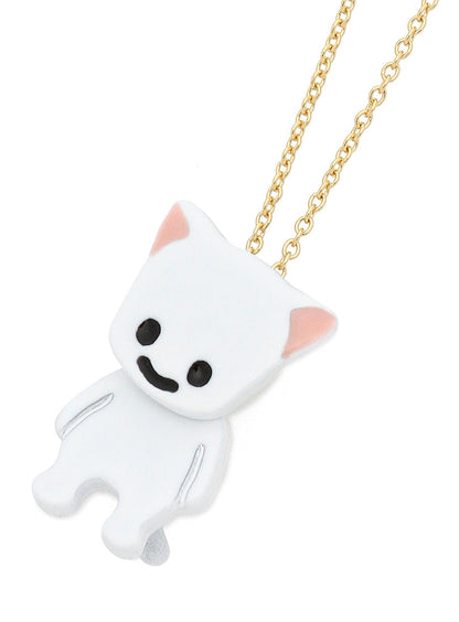 ネコネックレス 1P-WHT