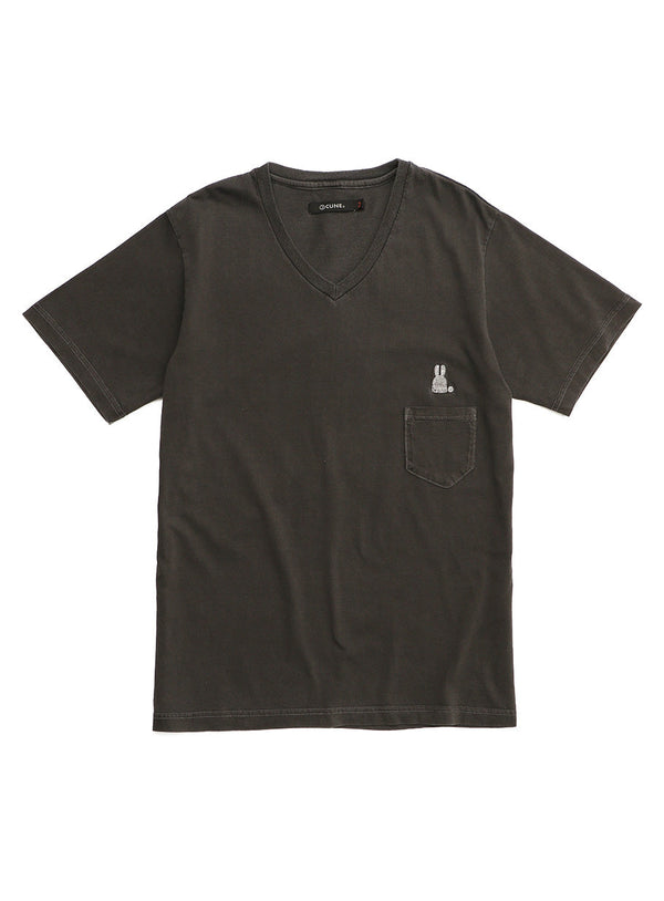 後染めVネックTee