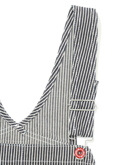 ヒッコリーサロペットワンピース