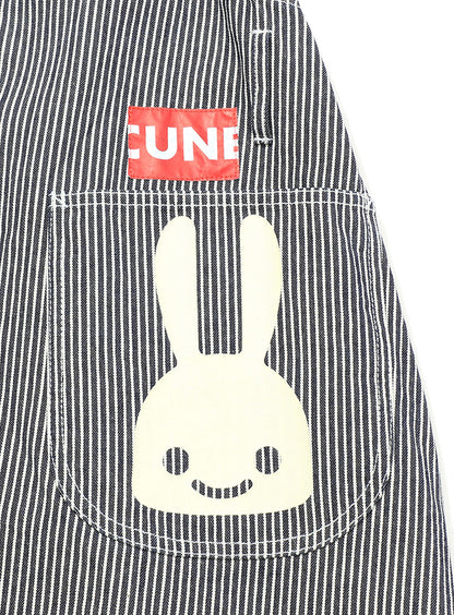 ヒッコリーサロペットワンピース