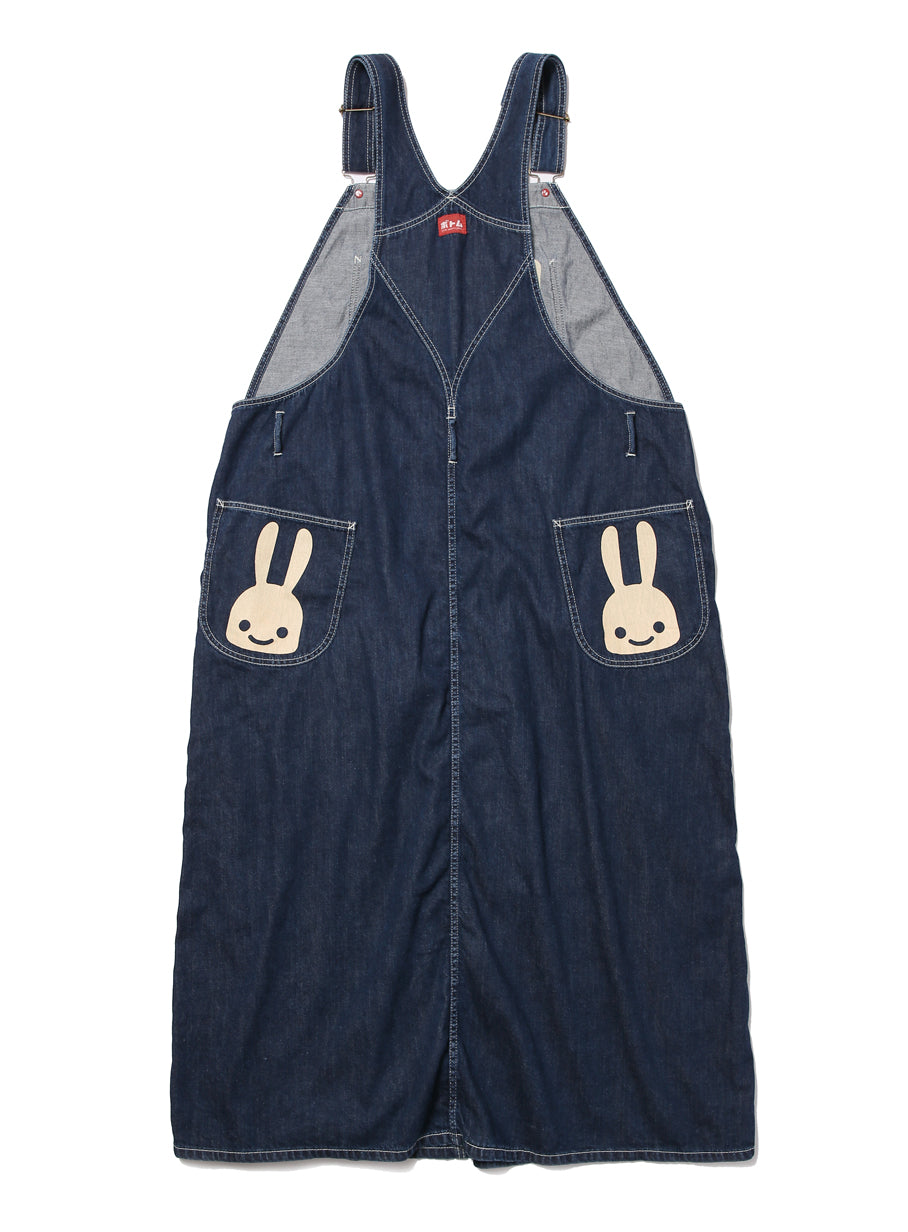 denimサロペットワンピース