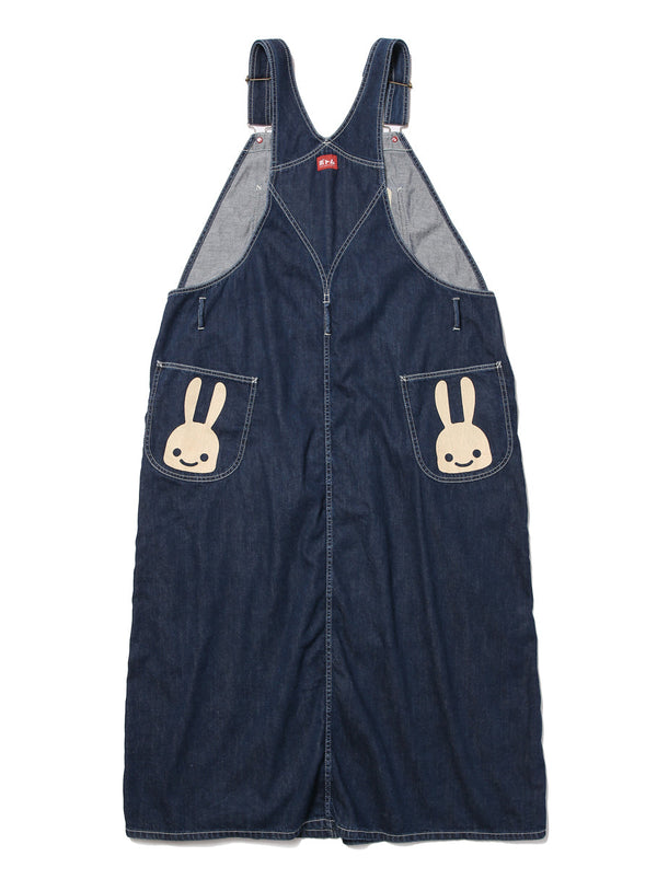 denimサロペットワンピース