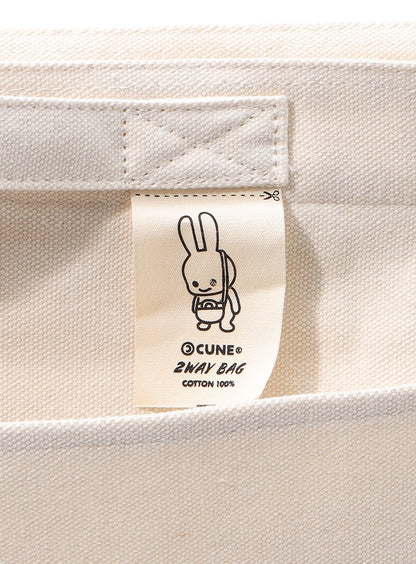 プリント2WAYバッグ CUNEウサギ
