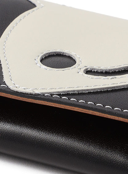 レザー三つ折りウォレット