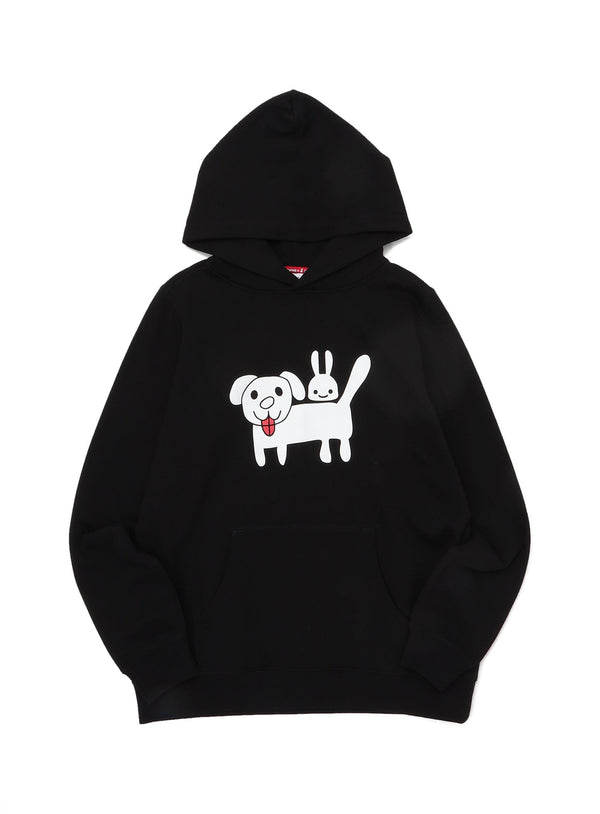 CUNE PULL PARKA 白い犬