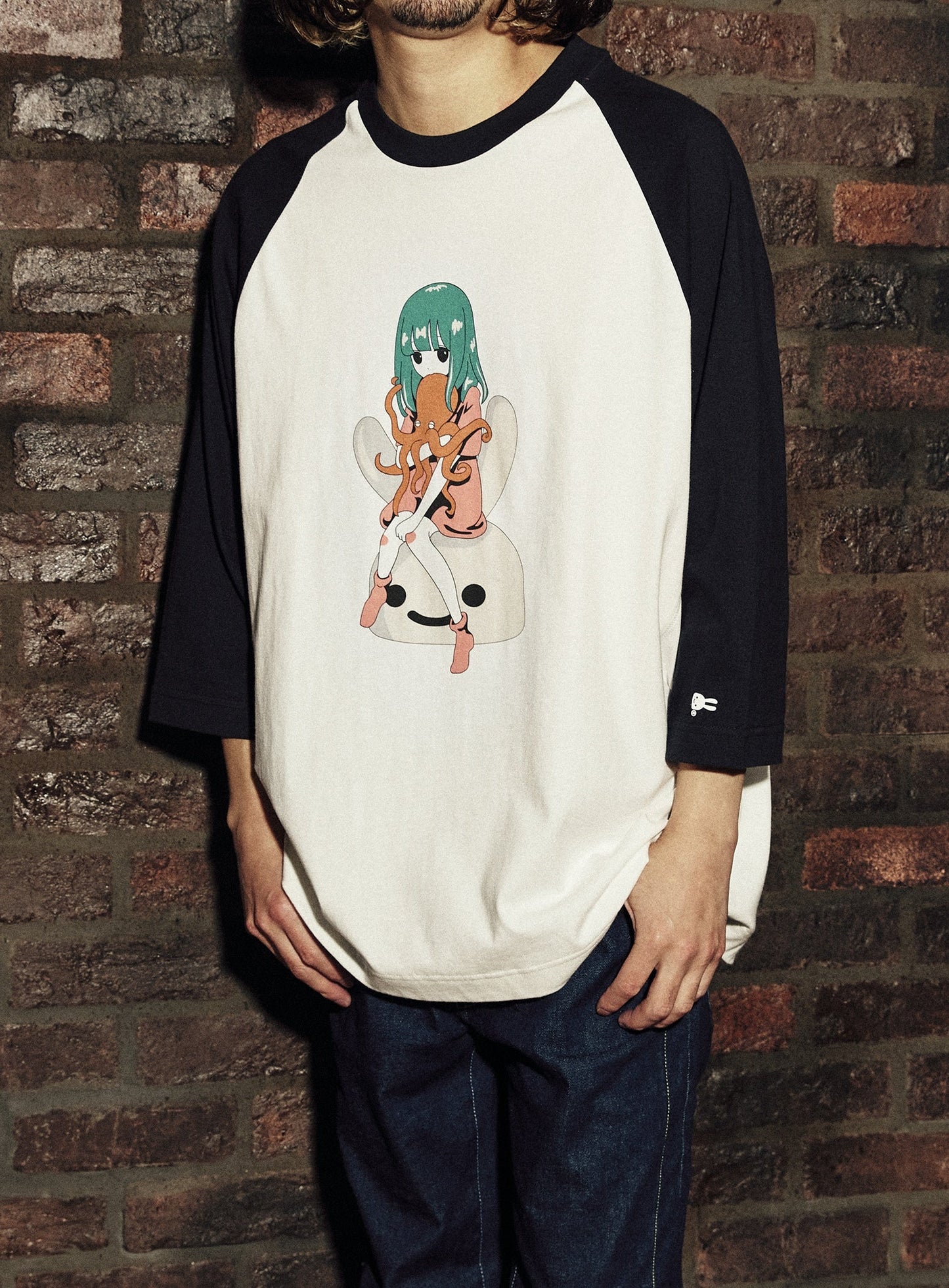 ラグランTシャツ タコだっこ