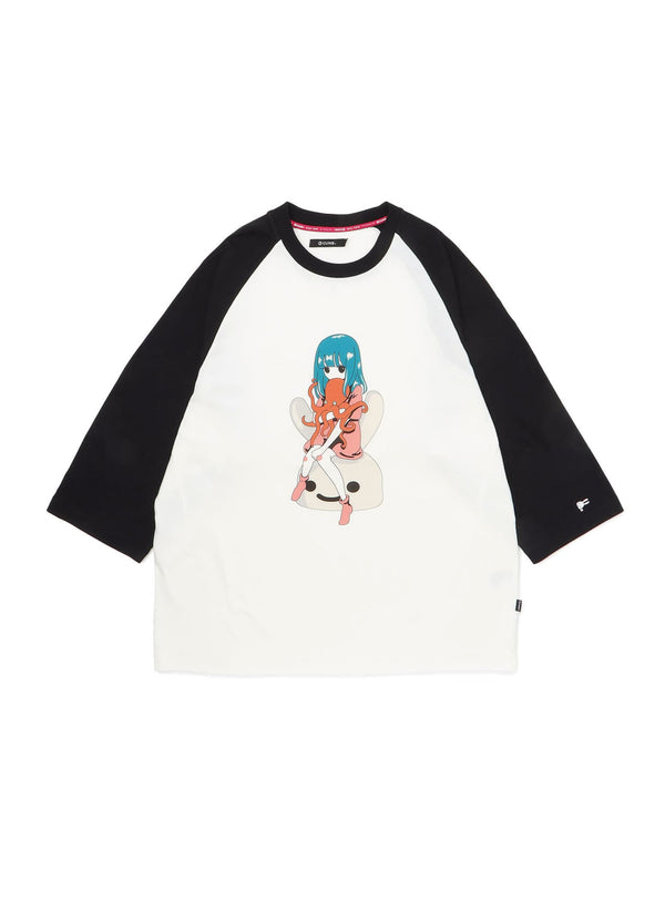 ラグランTシャツ タコだっこ