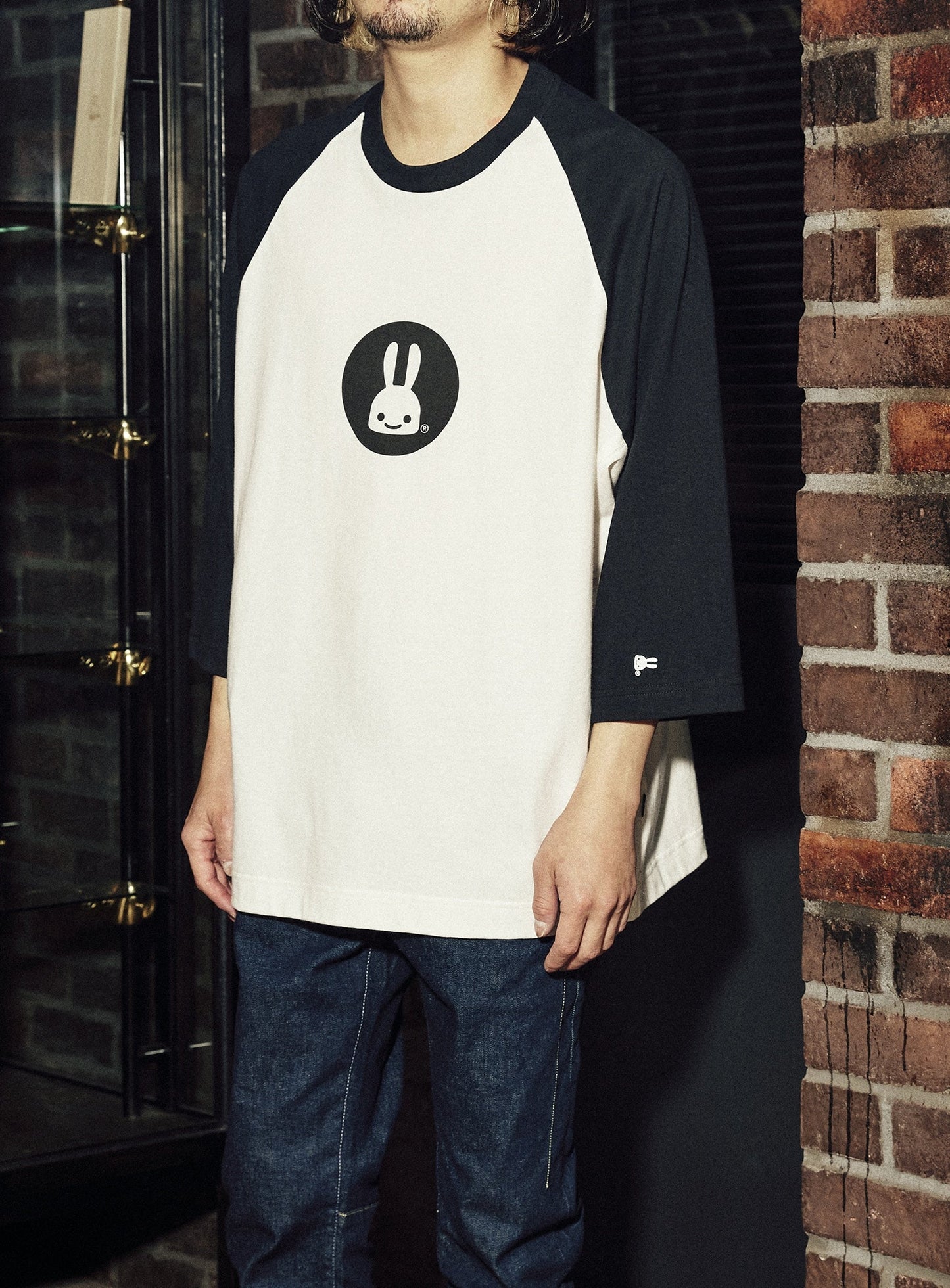 ラグランTシャツ ウサギ